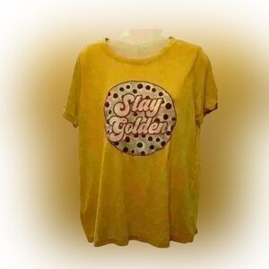 Southern Grace‎ “Stay Golden” Boutique Tee Size Large
